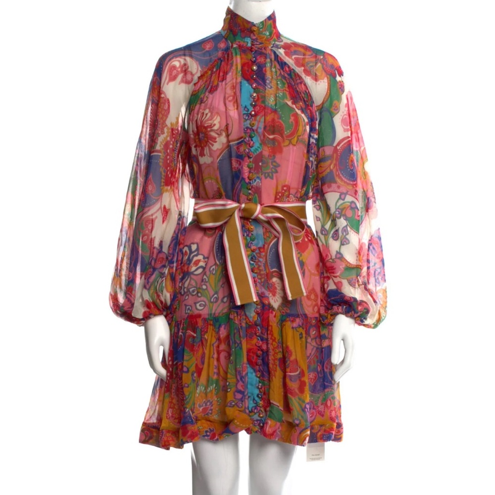 Zimmermann Multicolor Floral Mini Dress